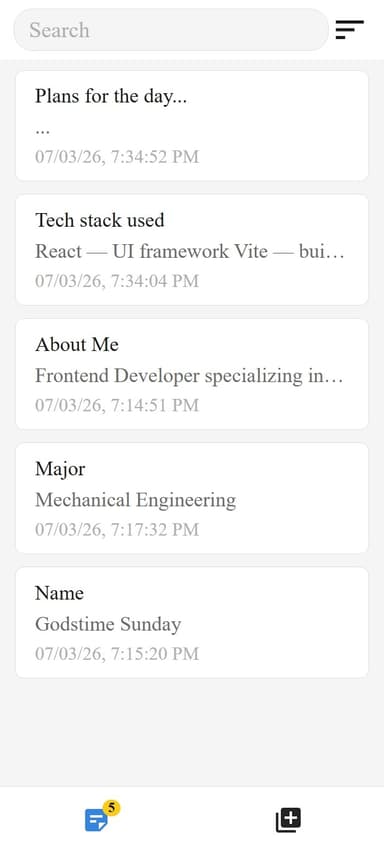 Note-taking App
